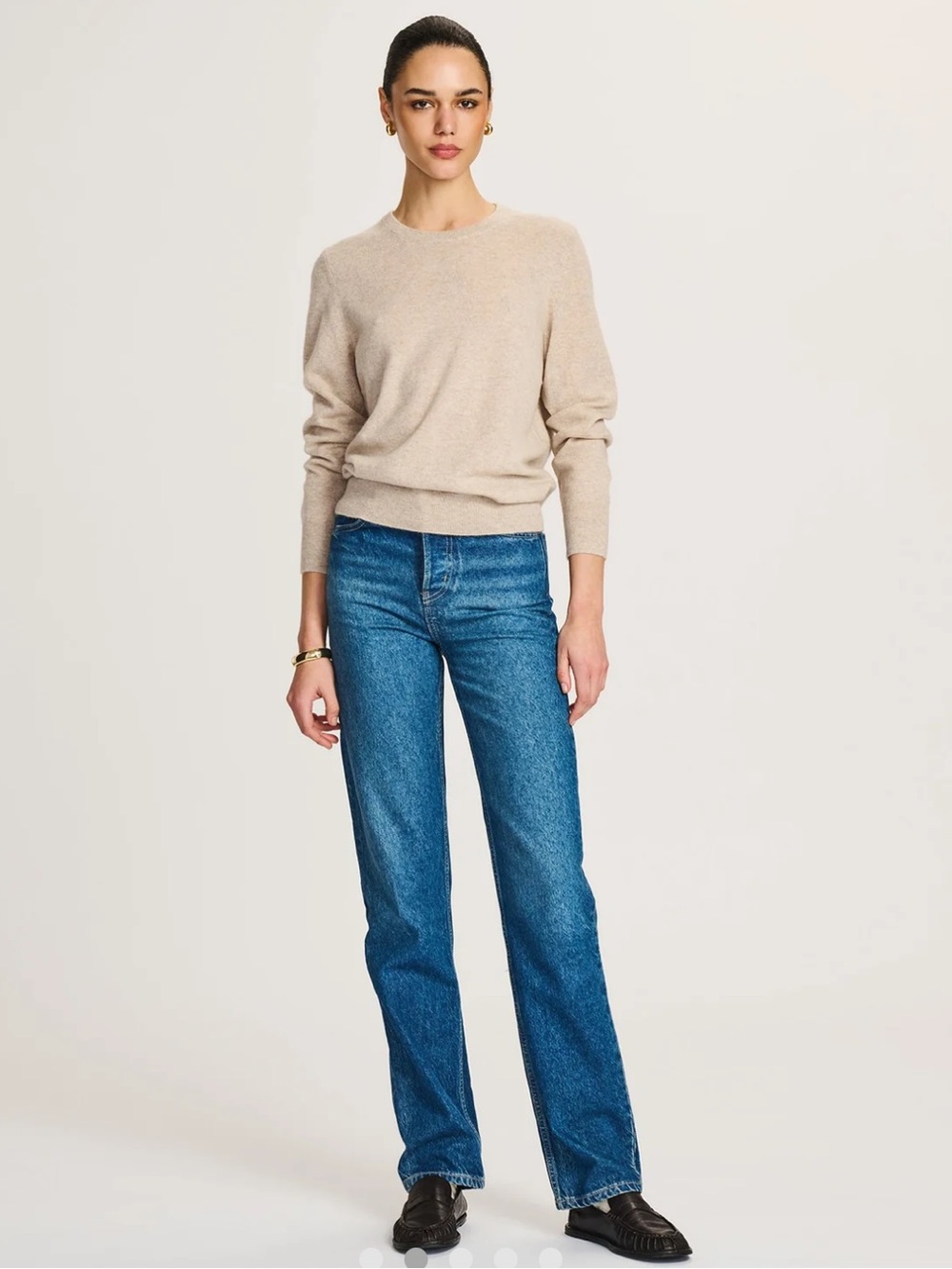 NAADAM The Original Cashmere Sweater in Oat Women's small